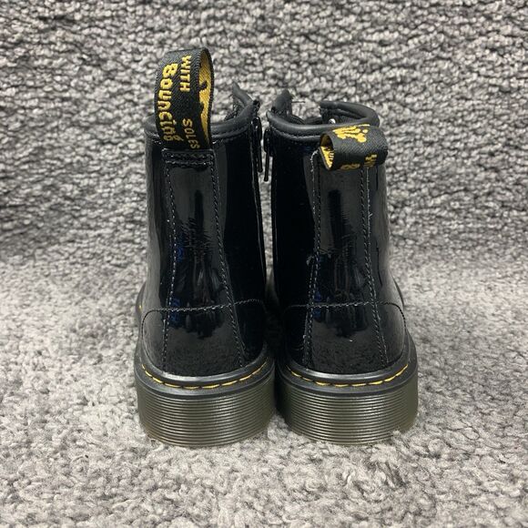 Dr Martens 1460 J Women’s Size 5 Black Classic Leather Side Zip Combat Boots - Picture 2 of 8